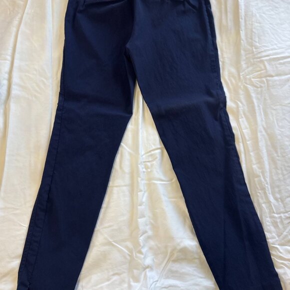New York & Company Pull-On Stretch Ankle Pants – Navy Blue, Size S - Picture 3 of 6